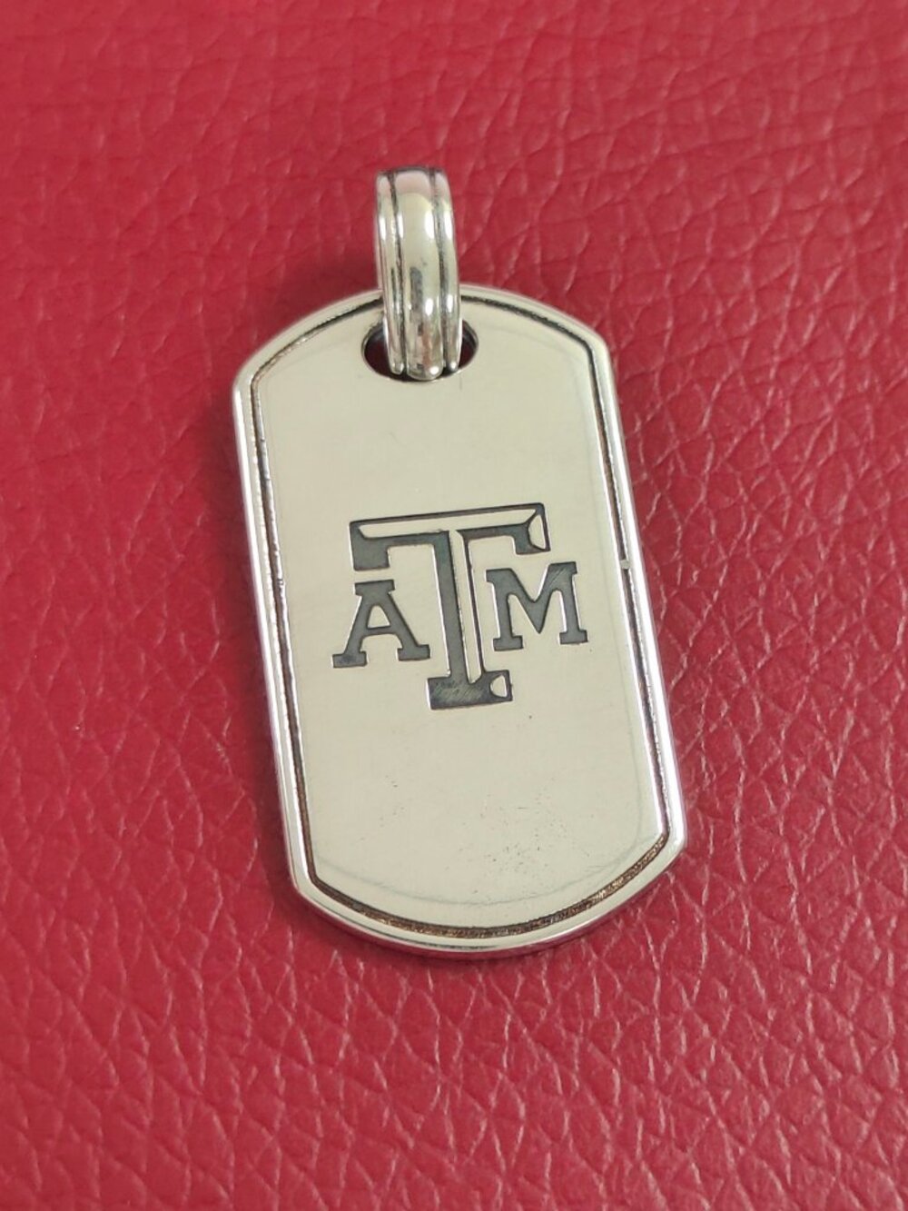 James Avery Texas A&M University Classic Tag Pendant with box